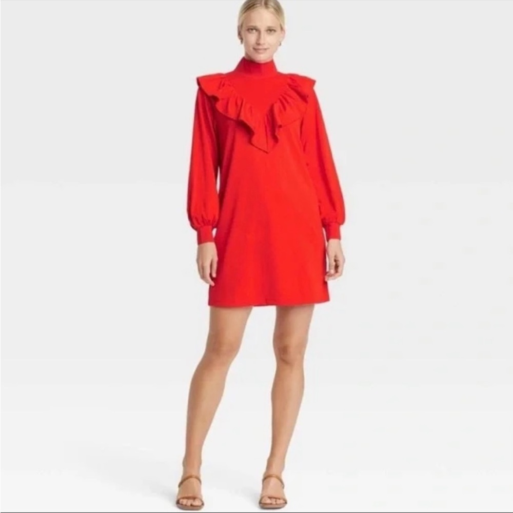 Brand new with tags attached balloon sleeve Who What Wear mini dress